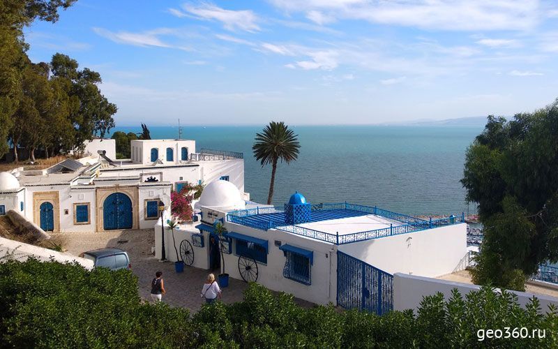 Тунис бело-голубой город Сиди-Бу-Саид
