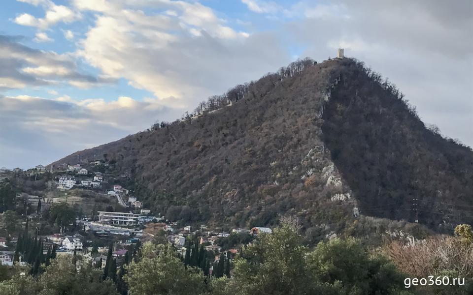 Иверская гора с крепостью Анакопия
